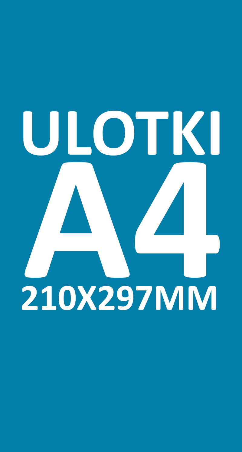 ulotki standardowe a4